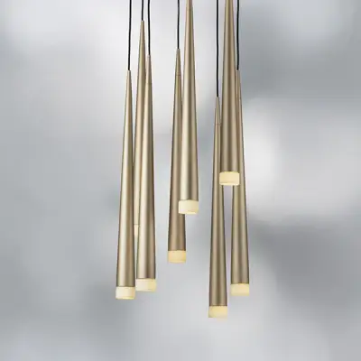 807083 Подвес PUNTO 8х25W G9 chrome + champagne Lightstar