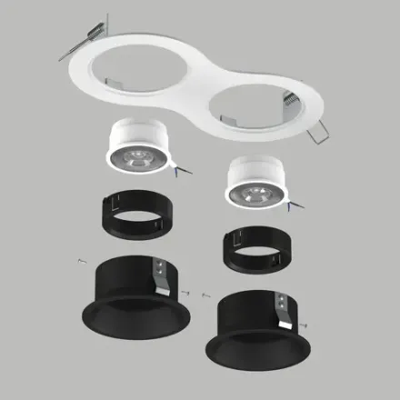 D6260707WMOD Светильник DOMINO ROUND  под LED модуль/лампу МR16 (214626+214607+214607+214006+214006)