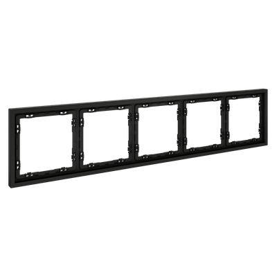 VLS100508 Рамка пластиковая VOLTUM S70 на 5 постов, (черный матовый) (ТМ Maytoni)