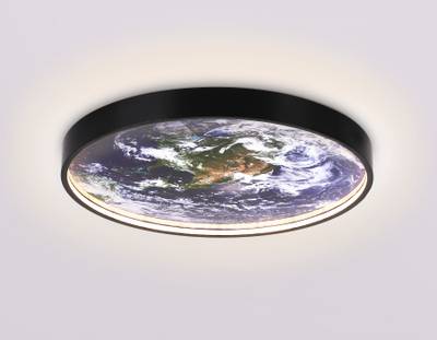 Светильник светодиодный настенно-потолочный FW11131 BK черный 15W LED 3000-6400K D240*38