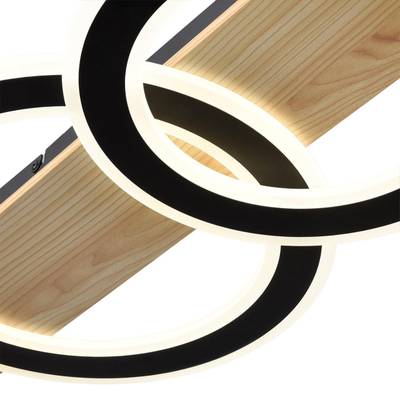 8023/80CL LEDIO LN24 черный/дерево, металл/МДФ Потолочный светильник 3000-6500К LED 80W 220V  PINE