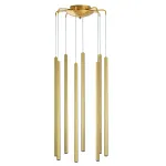 L8T747333 Люстра TUBO LED 40W 2400LM 25G ЗОЛОТО 3000K (574733+747333 (8шт)