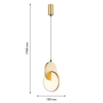 Подвес Grahan 4608-1P, LED*7W, 910LM, 3000K. ТМ F-Promo