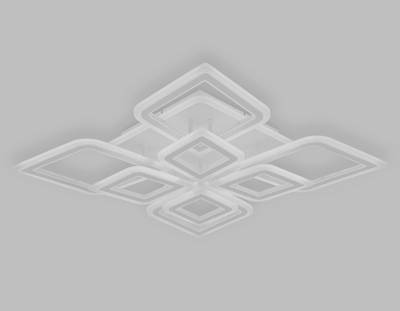 Светильник светодиодный потолочный с пультом FA8911/4+4 WH/CH белый/хром 162W 3000K-6400K 560*560*120 (ПДУ РАДИО 2.4G)