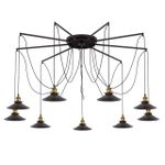 Citilux Эдисон CL451291 Люстра паук Венге Бронза