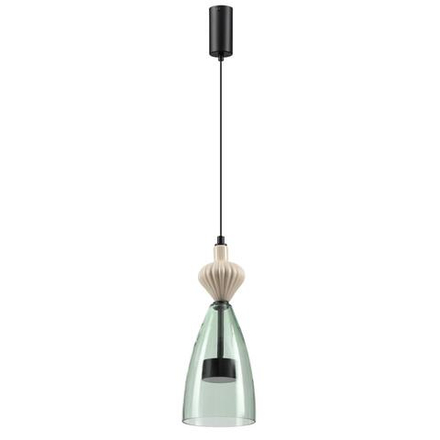 5046/12LC L-VISION ODL24 369 черный/зеленый/металл/стекло/керамика Подвес LED 12W 4000К 1400Лм PALLETA