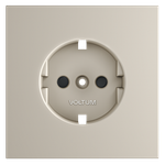 VLS000703 Накладка для розетки с заземлением и защитными шторками, S70 (кашемир). (ТМ Maytoni)