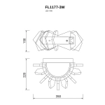 Бра Celeste Chrome FL1177-3W, LED