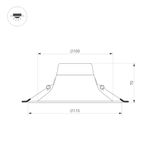 Светильник MS-BLIZZARD-BUILT-R115-10W Day4000 (WH, 100 deg, 230V) (Arlight, IP20 Металл, 3 года)
