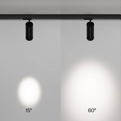 Трековый светильник Focus Zoom Trinity 4000K 20Вт 15-60°, TR198-3-20W4K-Z-B. TM Maytoni