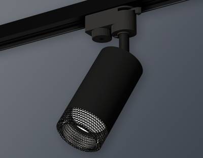 Комплект трекового светильника XT6323081 SBK/BK черный песок/тонированный MR16 GU5.3 (A2521, C6323, N6151)