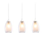 Подвесной светильник TR3536/3 WH/CL/FR белый/прозрачный/белый матовый E27*3 max 40W 640*120*820
