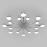 Потолочный светодиодный светильник с пультом управления 90242/16 хром