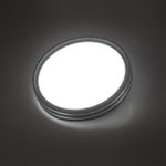 7604/CL PALE SN 124 Светильник пластик/белый/венге/хром LED 30Вт 4000К D280 IP43 TROSTO