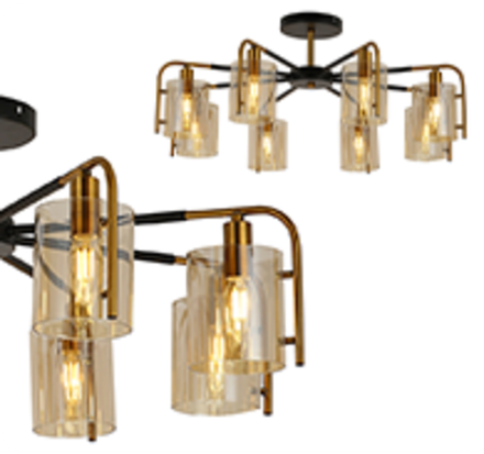 Потолочный светильник Escada 671/8P E14*40W Black/Gold