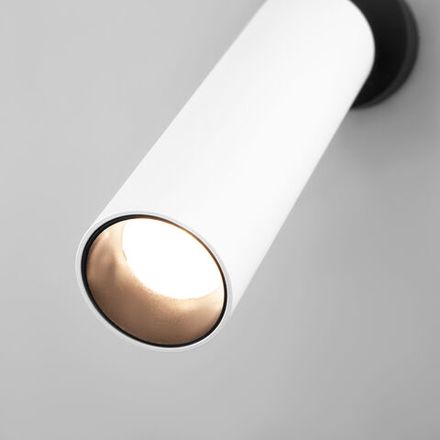 Настенный светодиодный светильник в стиле минимализм 20128/1 LED белый/черный