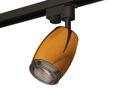 Комплект трекового однофазного светильника с композитным хрусталем XT1125005 PYG/SBK/BK золото желтое полированное/черный песок/тонированный MR16 GU5.3 (A2521, C1125, N7192)