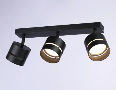 Светильник накладной TN71064/3 BK черный GX53/3 max 12W 405*85*150
