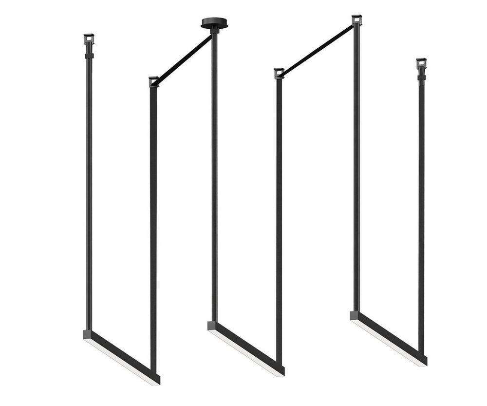 Комплект ременной трековой системы Сатори черный Led 3*30W (4000K)