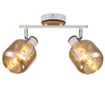 Спот Escada 10177/2A E14*40W White/Chrome/Wood