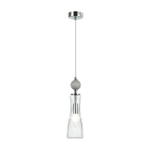 8269/1A NEOCLASSI LN26 160 хром/серый/прозрачный, металл/керамика/стекло Подвес Е14 1*40W 220V EMILY