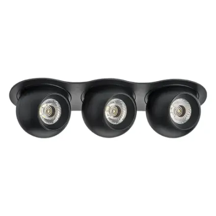 i637727272 Светильник INTERO LED 9W*3 850LM*3 24G ЧЕРНЫЙ 3000K (217637+217072+217072+217072)