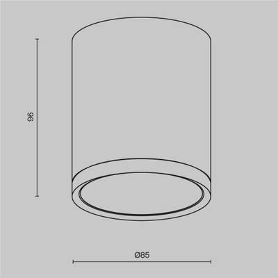 Потолочный светильник Hoop GX53х1, C086CM-GX53-MRD-BW. TM Maytoni