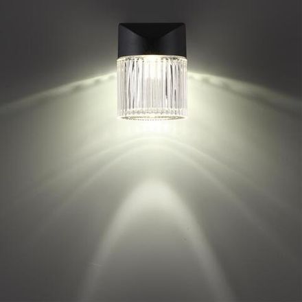 359291 STREET NT24 000 черный Светильник ландшафтный настенный IP65 LED 7W 4000K 175-265V ESTIMA