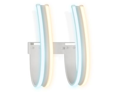 Настенный светодиодный светильник FL164/2 белый LED 3000K/6400K 42W 410*250*220