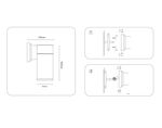 Светильник уличный настенный архитектурный ST2909 GR серый IP54 E27 max 40W 160*90*155