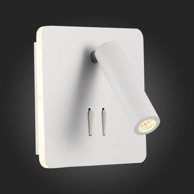 SL1586.531.01 Светильник настенный Белый LED 1*9W 3000K Lm Ra&gt;80  IP20 L-xW140xH140 170-240V