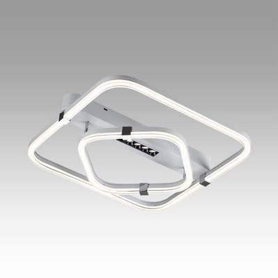 7665/64LS MITRA LED SN Светильник пластик/белый LED 64Вт 3000-4000-6000K 545х505 IP20 пульт ДУ TRECKY