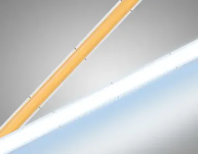 Светодиодная лента GS4613 COB 400Led/10W m/ 24V IP20 6500K/ 5m*5mm*2.1mm кратность резки 20mm (2 конт.)