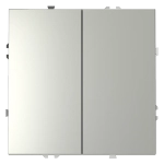 VLS020105 Выключатель встраиваемый VOLTUM S70 двухклавишный 10А, (сталь). (ТМ Maytoni)