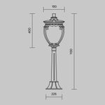 Ландшафтный светильник Fleur E27х1, IP44, O414FL-01BZ1. TM Maytoni