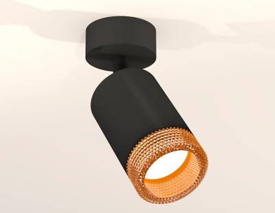 Комплект накладного поворотного светильника XM6313005 SBK/CF черный песок/кофе MR16 GU5.3 (A2210, C6313, N6154)