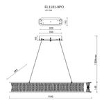 Люстра подвесная Sacrement Gold FL1181-9PO, LED