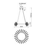 Люстра подвесная Marine FL1094-6P, LED