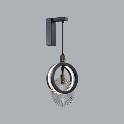 5421/17WL HIGHTECH ODL_EX25 105 черный/золото/металл/стекло Настенный светильник LED 17W 3000K 986Лм MERCURY