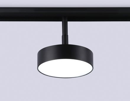 Светильник светодиодный трековый для шинопровода Magnetic GL3855 BK черный IP20 18W 4200K 48V D115*30