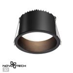 359237 SPOT NT23 282 черный Светильник встраиваемый светодиодный IP20 LED 12W 220V 840Лм 3000К TRAN