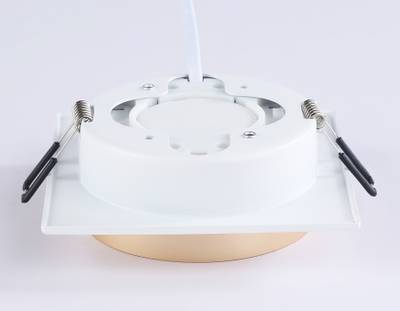 Светильник встраиваемый TN5230 WH/GD белый/золото GX53 max 12W 110*110*35
