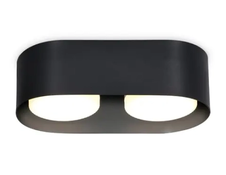 Светильник накладной TN70821/2 BK черный GX53/2 max 12W 200*100*60