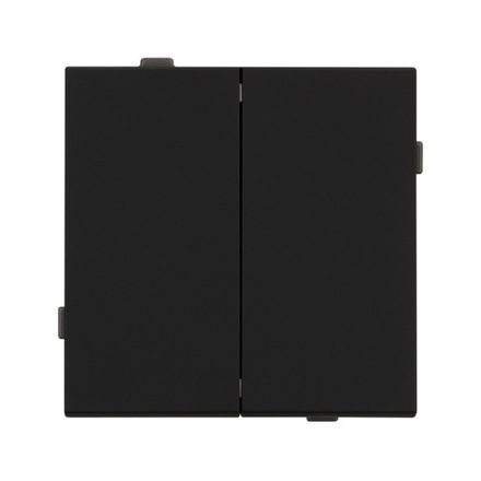 Механизм выключателя двухклавишный непроходной SWT-TENDO-MK02-SFPL-BK (230V, 10A) (Arlight, -)