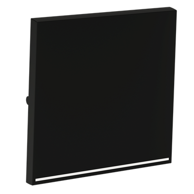 VLS000208 Клавиша для выключателя/переключателя одноклавишного с подсветкой, S70 (черный матовый). (ТМ Maytoni)