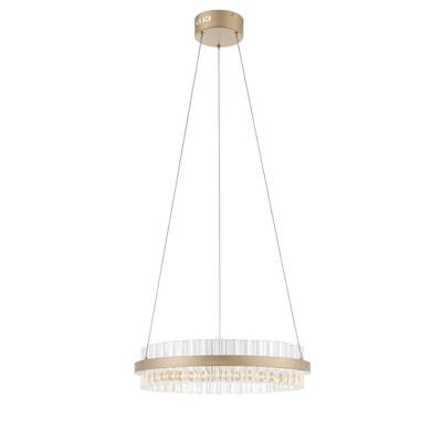 SL383.203.01 Светильник подвесной ST-Luce Золотистый/Золотистый, Прозрачный LED 1*34W 3000K