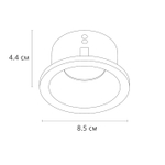 Точечный встраиваемый светильник Arte Lamp HELM A2869PL-1WH, 1хGU10