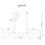 Подвесной светильник Charme FL1047-12P, LED