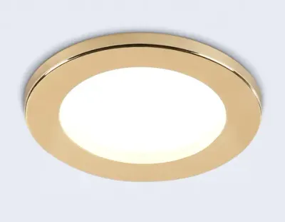 Светильник встраиваемый TN6634 GD золото IP44 GX53 D100*60