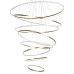 736483 Люстра ROTONDA 293W LED 8471LM 120G ЗОЛОТО 3000K